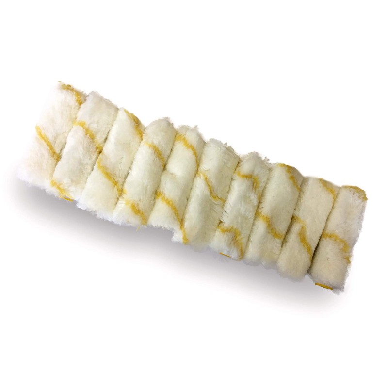 KIBROS 4KIT741c | Pack of 10 Mini Roller Sleeves Striped