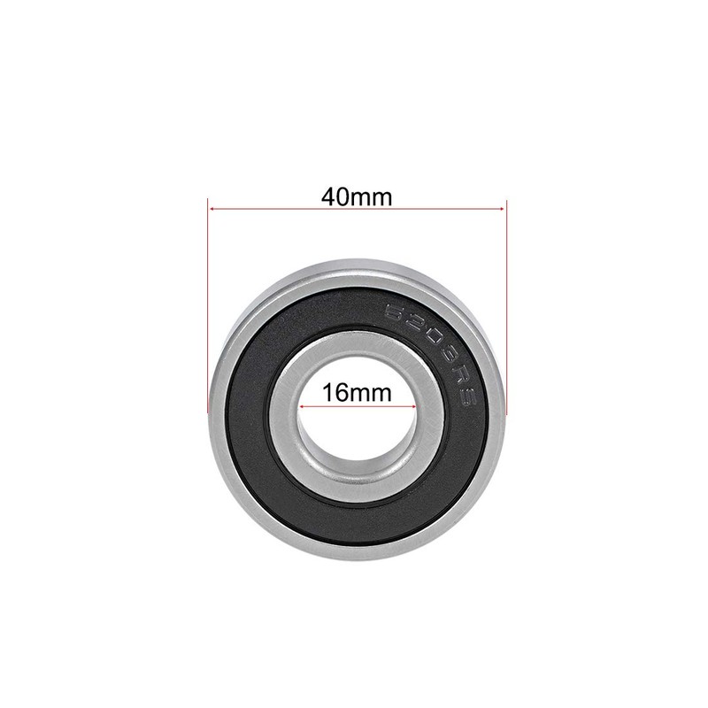 sourcing map 6203-16-2RS Deep Groove Ball Bearings 16mm Inner Dia