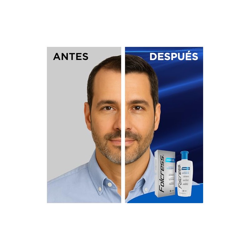 Folcress Xpert Shampoo Anticaída Libre de Sulfatos y Parabenos Grisi