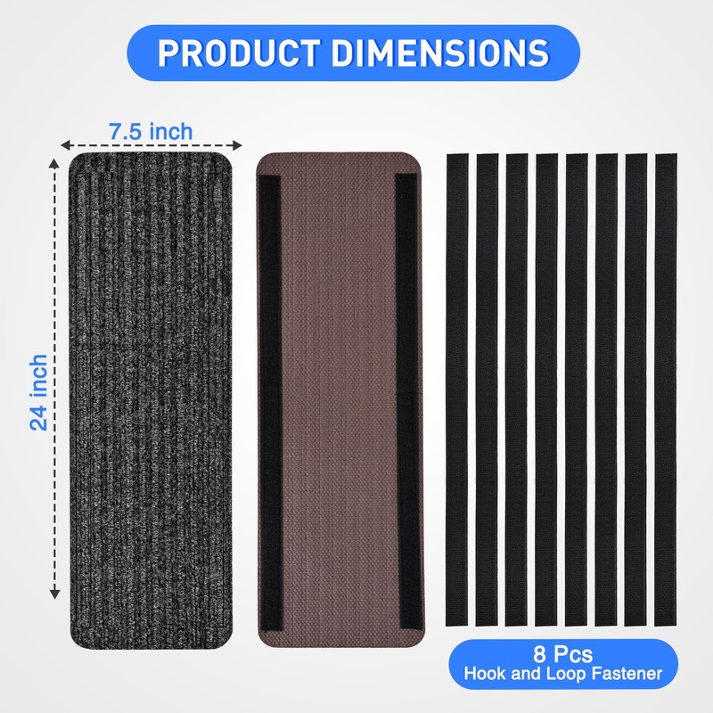 Nilight RV Step Covers 4 Pack 24 x 7.5 inches,