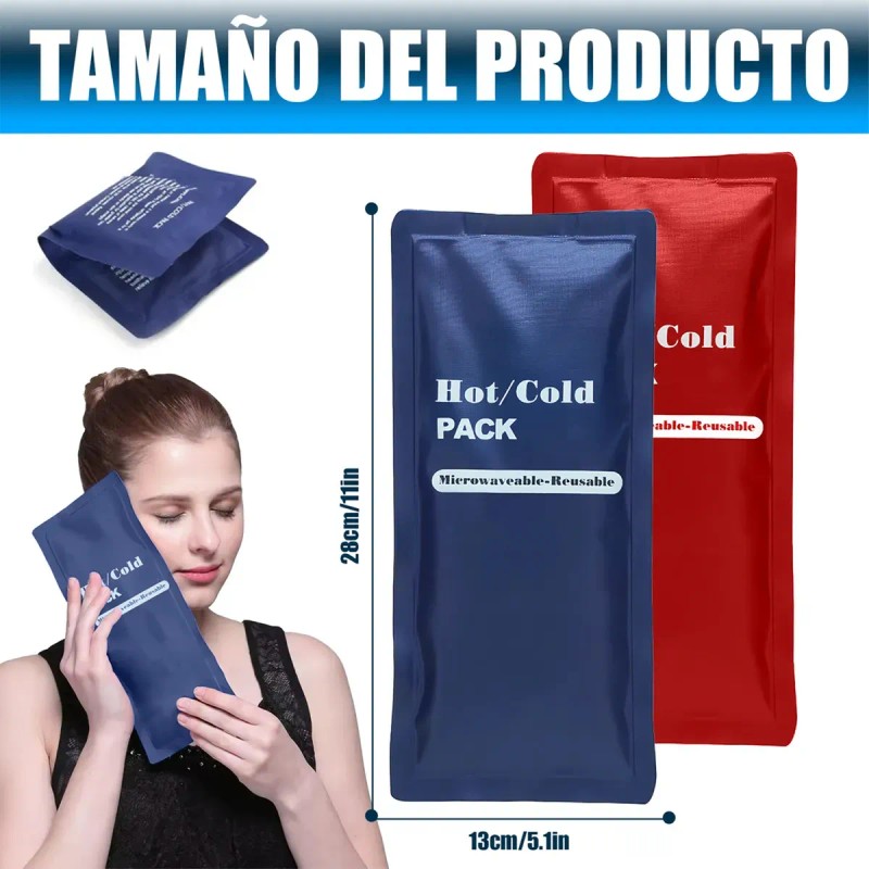 Compresa De Gel Frío Calor De 4 Piezas Terapia Reutilizable