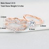 Newshe Wedding Rings for Women Engagement Ring Enhancer Band Bridal