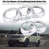 5Pcs Car Volume &amp; Air Conditioning Knobs Button Trim Cover