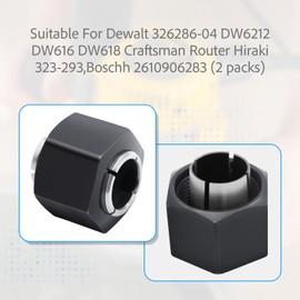 For DEWALT 12.77mm Collet And Nut 2-Pack for DW6212/DW616/DW618 Router Replacement Parts