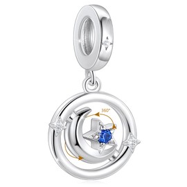 MYBELLNA Ship Anchor Charm Pendant for Women S925 Sterling Silver Bracelet Pearl for Girls Christmas Birthday Jewellery Gift for Women Girls, Sterling Silver, Cubic Zirconia