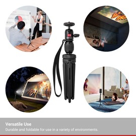 NEBULA Capsule Original Tripod, Adjustable Tripod for NEBULA Capsule and Capsul Max Projectors, Compact, Aluminium Alloy, Universal Mount, Flexible Ball Head, Stable Hold