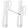 35 PCS Plastic Lifting Adjustable Pinch Pleat Curtain Hooks