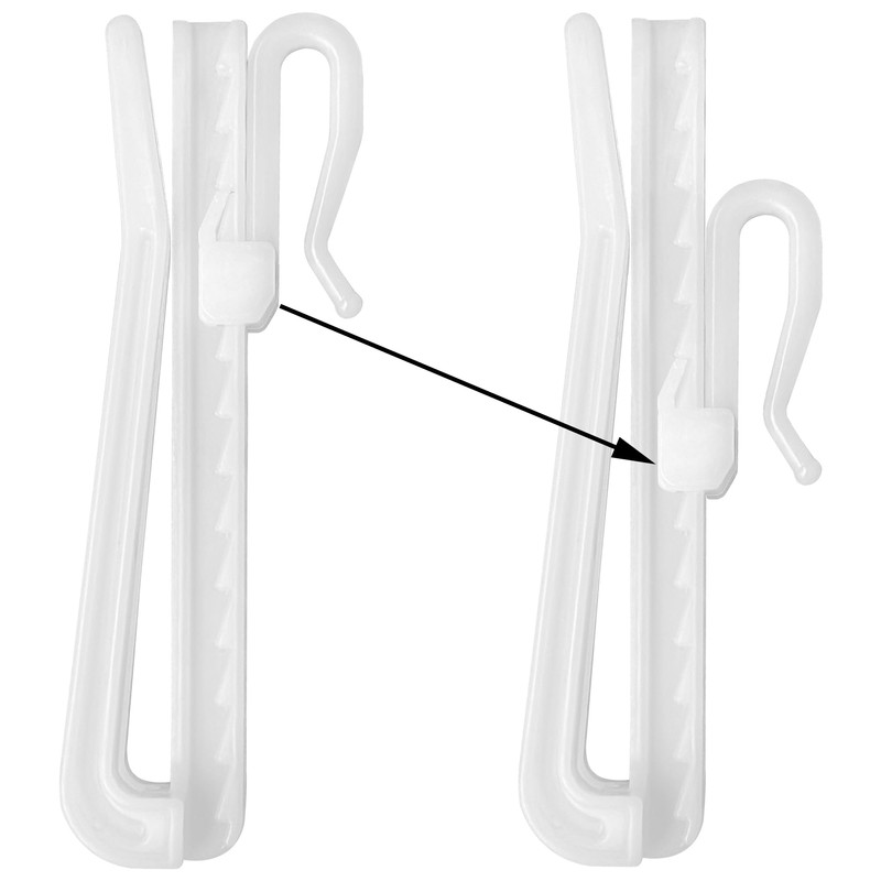 35 PCS Plastic Lifting Adjustable Pinch Pleat Curtain Hooks