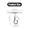 YTRUOYI 2 PCS Adhesive Ceiling Hook Sturdy Sticky Hook Heavy