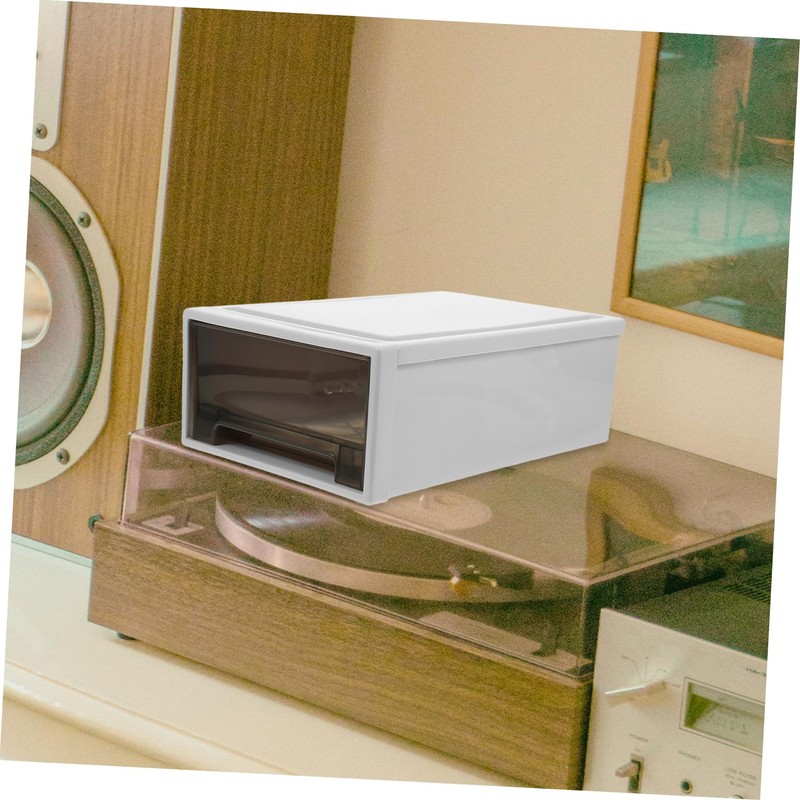 OHPHCALL Drawer Clothes Organizer Plastic Storage Bins Window Sturdy and