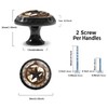 Artinhand 4 Pack Rustic Western Star Cabinet Knobs for Kitchen