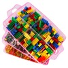 BELLE VOUS 3 Tier Pink Transparent Plastic Stackable Storage Box