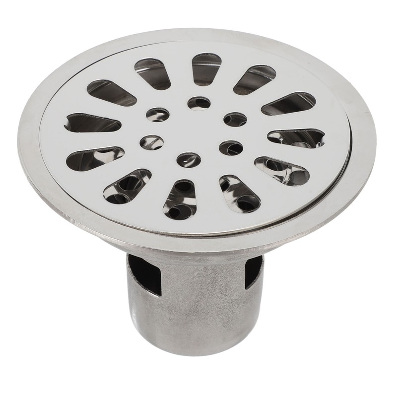 Floor Drain 3.5 Inch Stainless Steel Odor Resistant Deep Water
