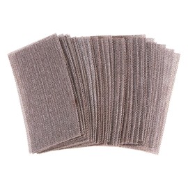 sourcing map 30pcs 80 Grits Mesh Sanding Screen Sheets 2-3/4" x 5" Wet or Dry Sandpaper Dust Free Abrasive Pads for Car Wood Drywall Metal Polishing & Grinding