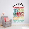 Runtoo Wall Tattoo Family Rules Wall Sticker Home Saying Wall
