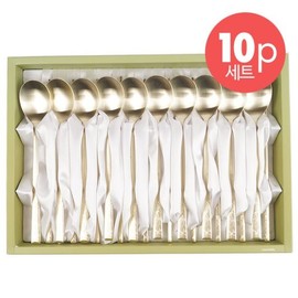 Hanil Stainless Steel Flower Shop Titanium Cutlery Set 10P / 한일스텐레스 화원 티타늄 수저세트 10P