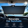 Retractable Car Windshield Sunshade for Parking – Polyester UV Block