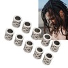 20PCS Beard Beads Retro Alloy Multipurpose Hair Tube Beads for