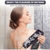 URAQT Exfoliating Back Scrubber for Shower, Back Washer with Handles,