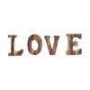 4Pcs Letters Wooden Blocks LOVE Shape Retro Free Standing Decorative