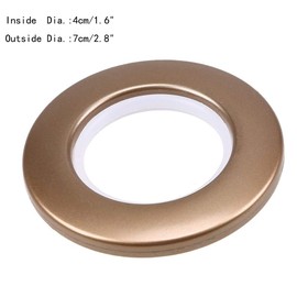 CENGOOD Curtain Grommets Inner Diameter 1-9/16"(4cm) Silencer Sliding Brown Pack of 16