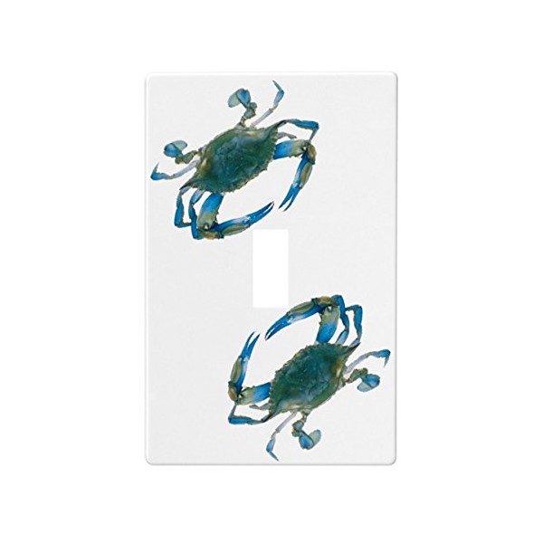 Blue Crab Wallplate Decorative Switch Plate Cover (1 Gang -