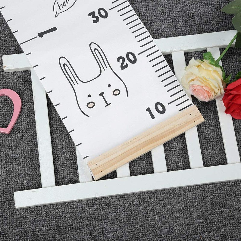 Growth Chart for Children Wooden Wall Hanging Kid Height Measuring