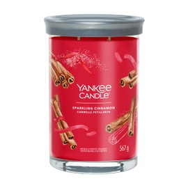 Yankee Candle Signature Scented Candle | Sparkling Cinnamon Large Tumbler Candle with Double Wicks | Soy Wax Blend Long Burning Candle | Perfect Gifts for Women