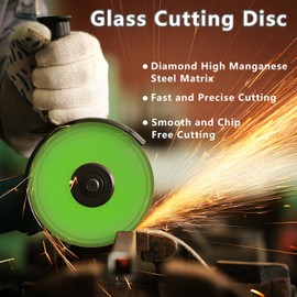 3PCS Diamond Rock Slab Grinding Disc Glass Cutting Disc for Cutting and Grinding Tile and Marble 100mm Diameter, 20mm Inner Hole