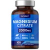 Magnesium Citrate Capsules 2000mg | 100 Count | 600mg Elemental