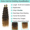 Human Braiding Hair Mix Synthetic Curly Boho Hair for Braiding,
