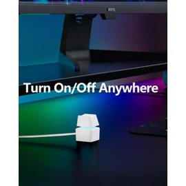 Oddtone PC Switch Button, Desktop Computer Power Switch, Power Supply Control Adapter Cable 65 inch External PC Power Button PC Case Motherboard Switch On Off Power SW LED Light Cables