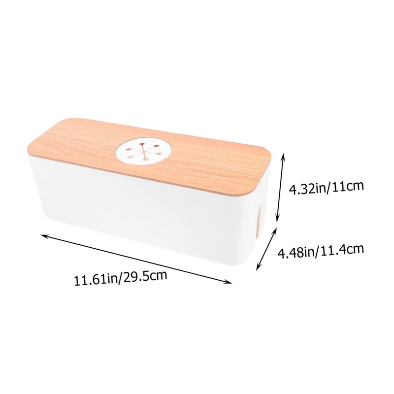 Vaguelly Cable Storage Organizer Wire Storage Box for Under Desk