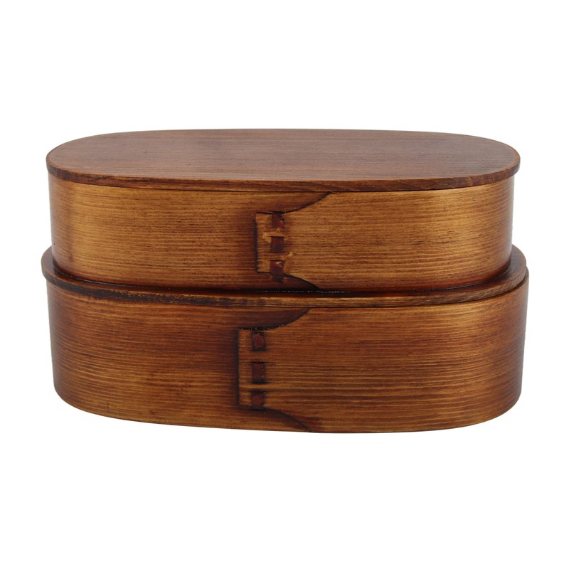 Lunch Box Set Japanese Style Wooden Food Storage Container for