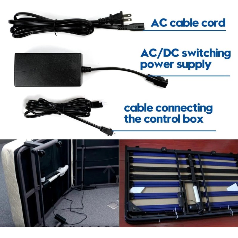 Fruhdi Adjustable Bed Base 3 Piece Switching Power Supply Adapter