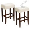 EVOLLER Waterproof Bar Stool Covers Set of 2 Rectangle Beige