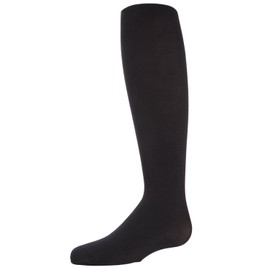 MeMoi Girls' Velvet Touch Opaque Tights Black 10-12