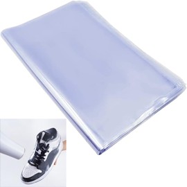 Zephyra 50 Stück Schrumpffolie Beutel 28 x 45 cm – Transparente PVC Schrumpfbeutel für Schuhe, Badebomben, Kosmetik, DIY-Handwerk – Wasserdichte Heat Shrink Folie, Heißsiegelbeutel für Verpackung & Ge