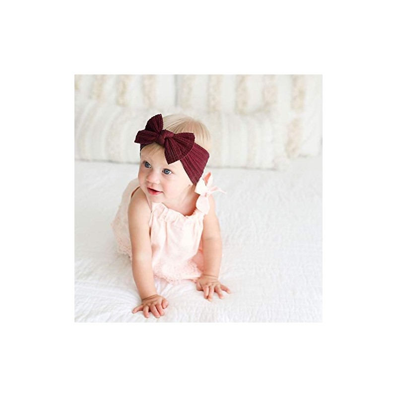 DRESHOW 10 Pack Baby Headbands for Girls Newborn Baby Nylon