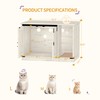 Hzuaneri Cat Litter Box Enclosure, Hidden Litter Box Cabinet Furniture