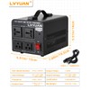 LVYUAN Voltage Converter Transformer 1500 Watt Step Up/Down Convert from