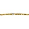 7.5mm Womens Replacement Watchband with Notch Gold Color (notch 7mm)