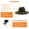 Lisianthus Women Classic Felt Fedora Wide Brim Hat with Buckle
