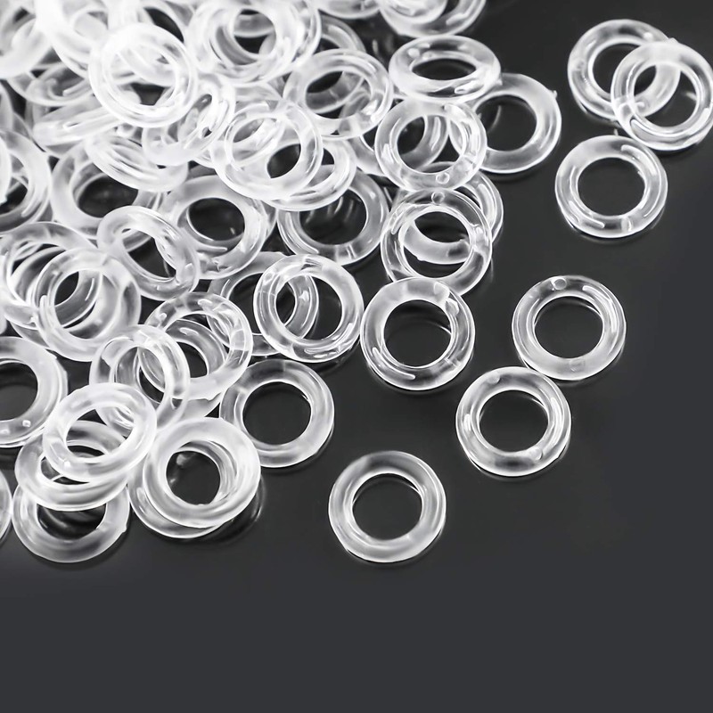 Quzhou 200 Pieces Roman Blind Curtain Rings Clear Plastic Rings,