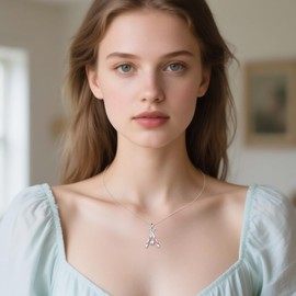 URONE Baseball Necklace Sterling Silver Baseball Pendant Necklace Sport Jewelry Gifts for Women