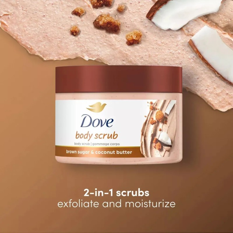 Dove Exfoliante Corporal de Azúcar con Aceite de Coco y