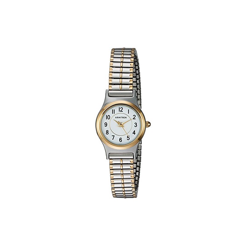 Armitron Women's 75/5420WTTT Easy To Read Dial Two-Tone Expansion Band