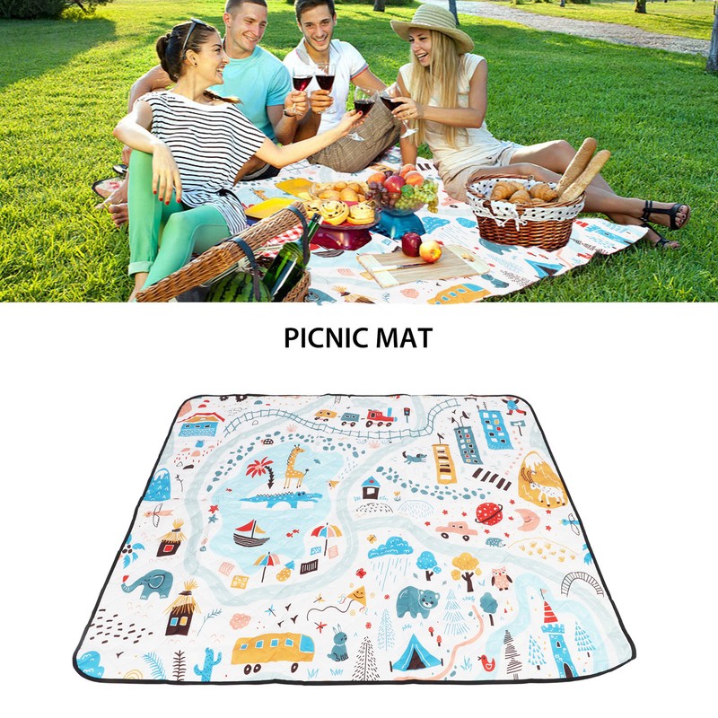 Outdoor Picnic Mat Waterproof Soft Comfortable Portable Camping Blanket for