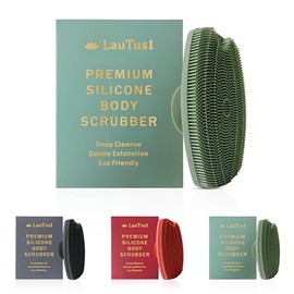 Limpiador Corporal Silicona Prémium Todo Tipo Piel Cepillo Ducha Exfoliante Succión Gancho Esponja Suave Pieles Sensibles Hombres Mujeres Bebés
