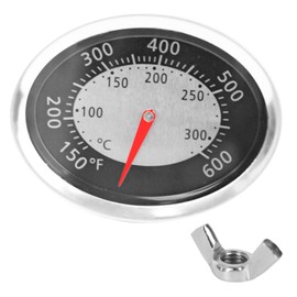 60070 Grill Temperature Gauge Fit for Weber 60070 Oval Q Thermometer Compatible for Weber Temp Gauge Q1200 Q2200 Q120 Q220 Gas Grills Replace 51010001 54060301 51040001 51080001 BBQ Temp Gauge
